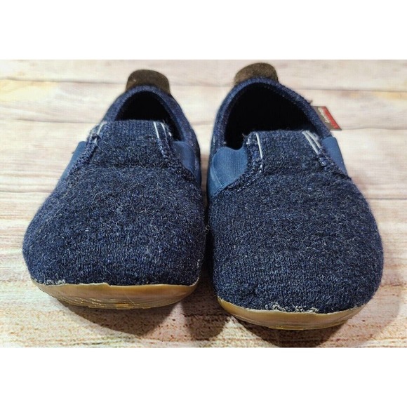 Living Kitzbuhel Kid's Slip On Wool Slipper Shoes Size 28 Navy Blue Non-Slip - Picture 2 of 7